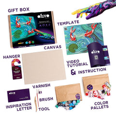 OKTO Kreativni 3D set Ribe 30 x 40 cm