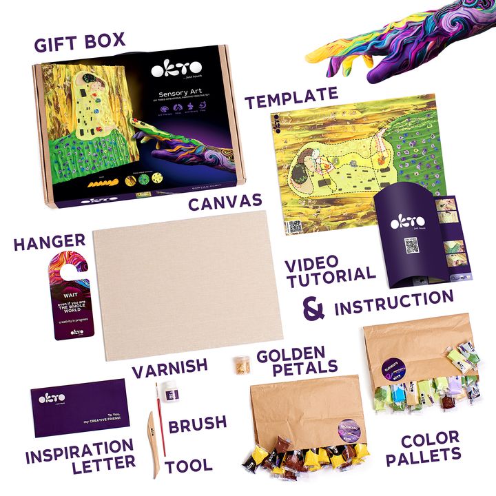 OKTO Kreativni 3D set Poljubac 30 x 40 cm