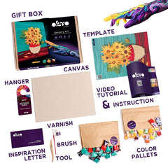 OKTO Kreativni 3D set Suncokreti 30 x 40 cm