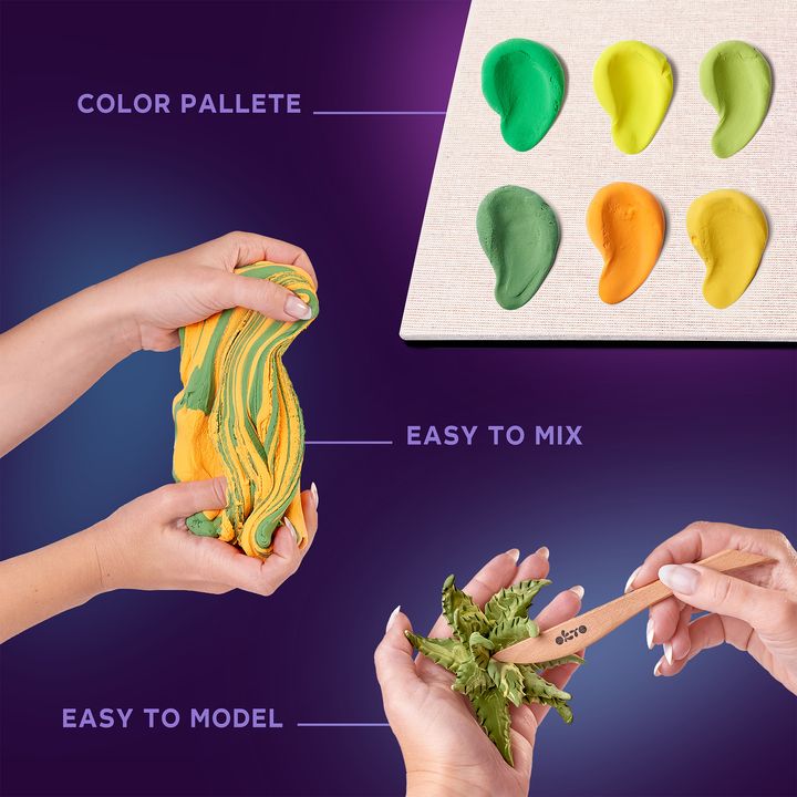 OKTO Set za modeliranje sukulenata 21 x 21 cm ENERGIA