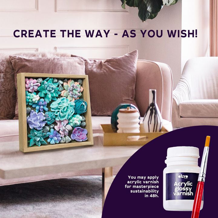 OKTO Set za modeliranje sukulenata 21 x 21 cm