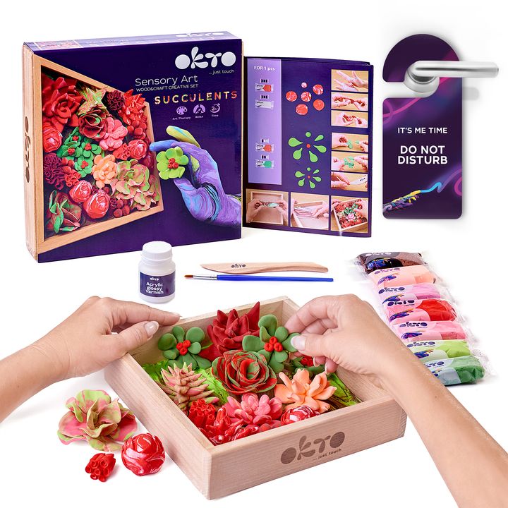 OKTO Set za modeliranje sukulenata 21 x 21 cm DESIRE