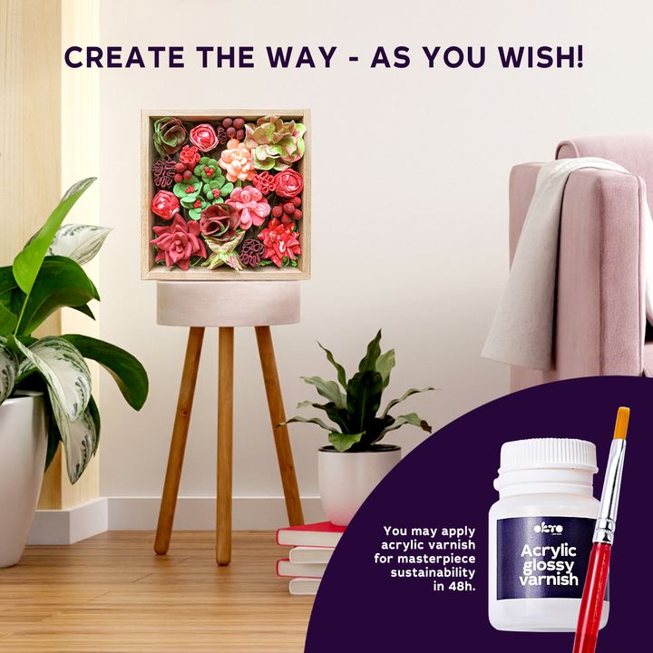 OKTO Set za modeliranje sukulenata 21 x 21 cm DESIRE