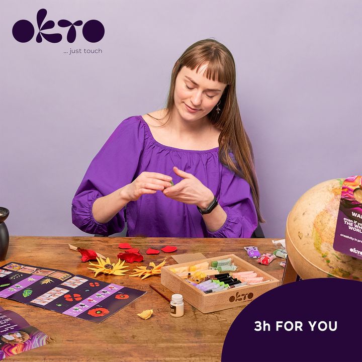 OKTO set za modeliranje u drvenom okviru 21 x 21 cm SLOBODA