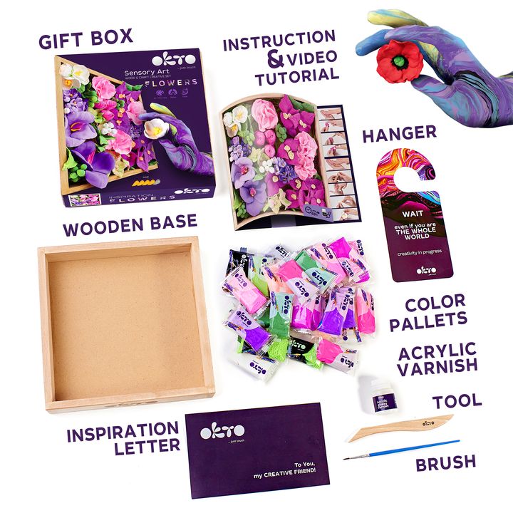 OKTO set za modeliranje u drvenom okviru 21 x 21 cm INSPIRACIJA