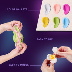 OKTO set za modeliranje u drvenom okviru 21 x 21 cm ROMANTICA