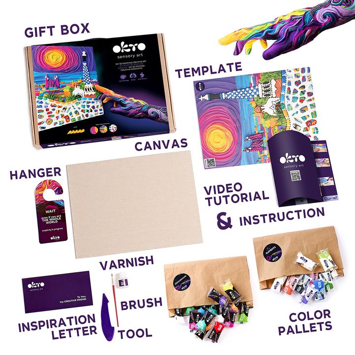 OKTO kreativni 3D set &quot;Park Guell u Barceloni&quot; 30 x 40 cm