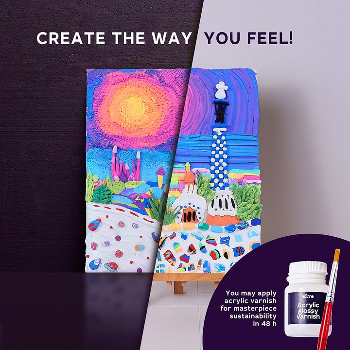 OKTO kreativni 3D set &quot;Park Guell u Barceloni&quot; 30 x 40 cm