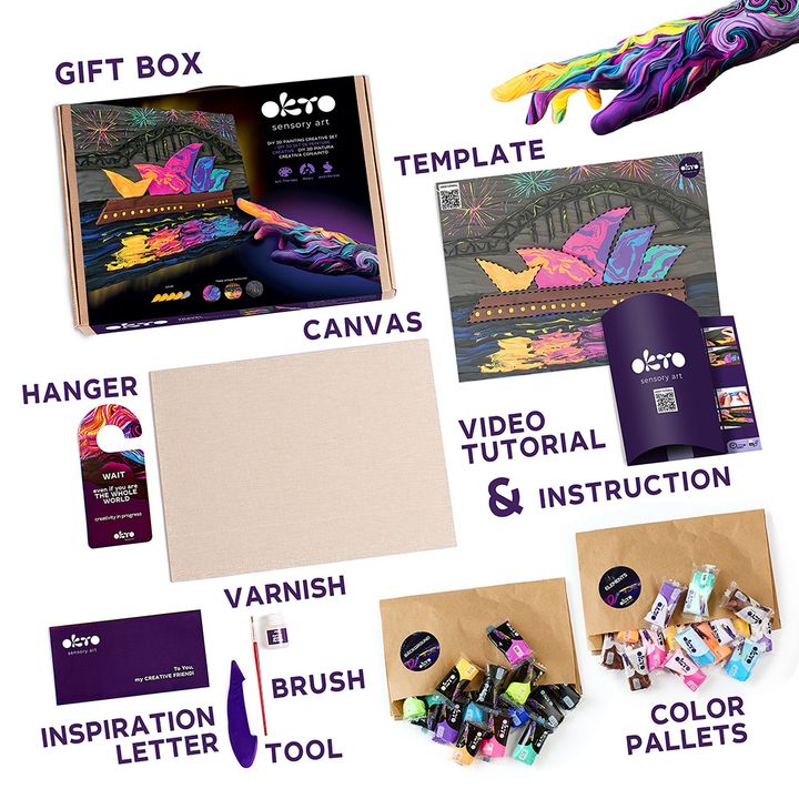 OKTO Kreativni 3D set &quot;Sydney Opera&quot; 30 x 40 cm