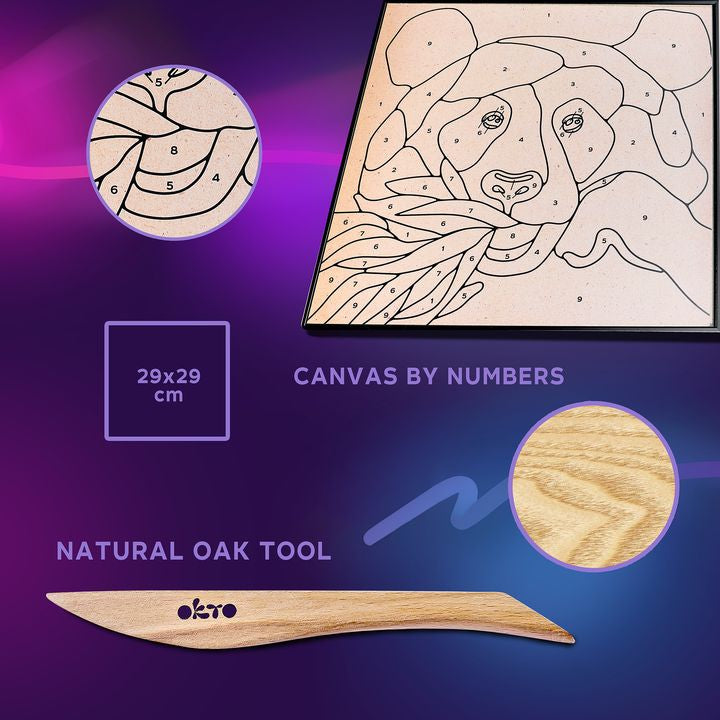 OKTO samostvrdnjavajuća slika 30 x 30 cm Panda