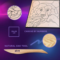 OKTO samostvrdnjavajuća slika 30 x 30 cm Panda