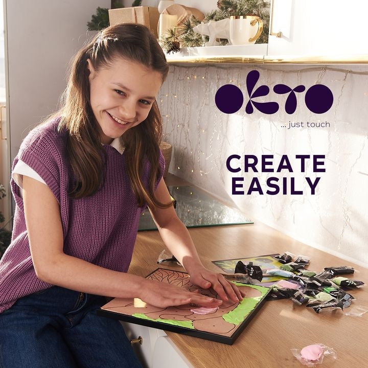 OKTO samostvrdnjavajuća slika 30 x 30 cm Panda