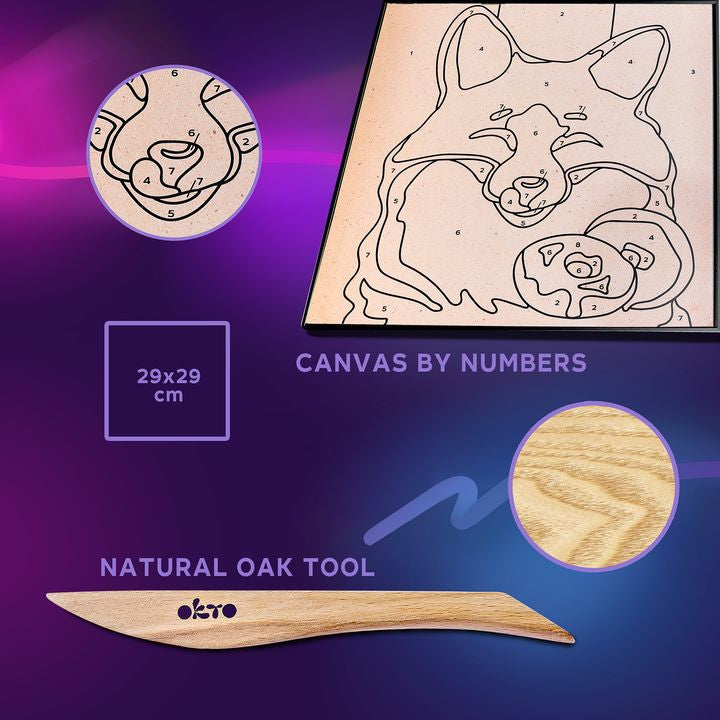 OKTO boja sa samostvrdnjavajućom masom 30 x 30 cm Fox