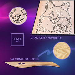 OKTO boja sa samostvrdnjavajućom masom 30 x 30 cm Fox