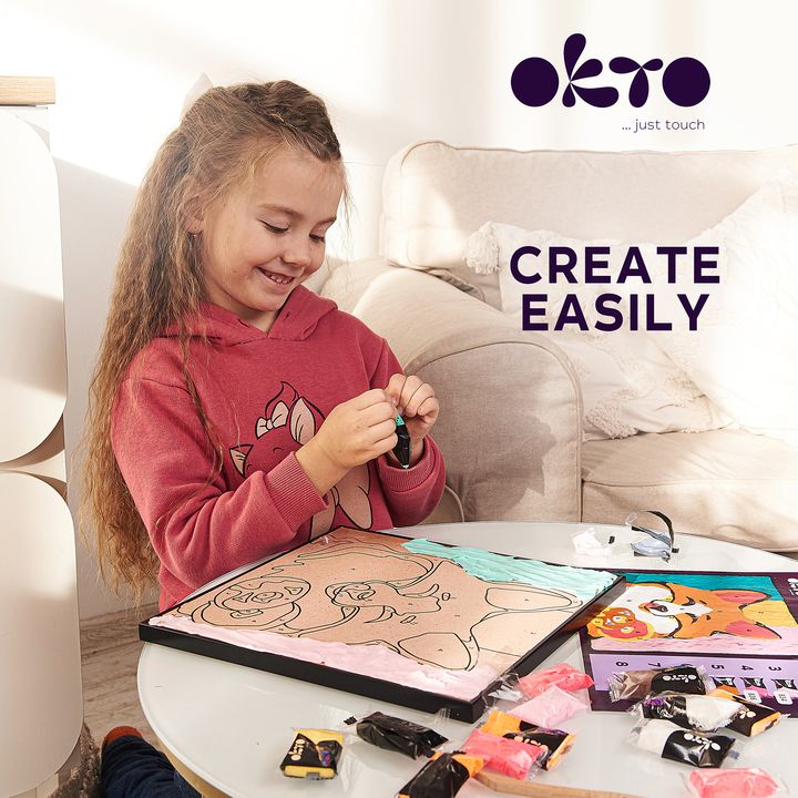 OKTO boja sa samostvrdnjavajućom masom 30 x 30 cm Fox