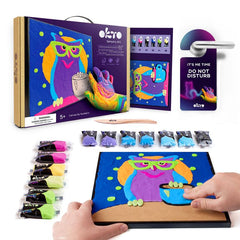 OKTO slika sa samostvrdnjavajućom masom 30 x 30 cm Sova