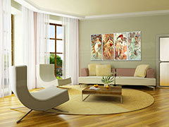 Slika na platnu ČETIRI GODIŠNJA DOBA - Alfons Mucha REP003