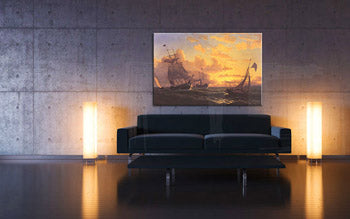 Slika na platnu SVJEŽI POVJETARAC SANDY HOOK-a - William Bradford REP021