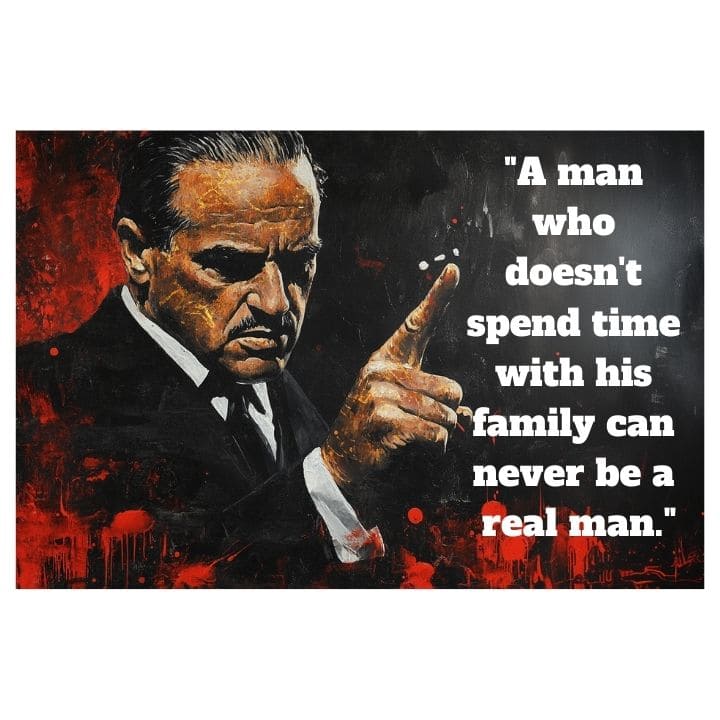 Slika THE GODFATHER na platnu | Personalizirani citat PAPILORA