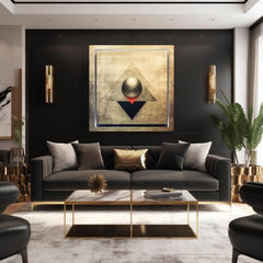 Zlatni dodir na platnu Simetrija u zlatu | različite dimenzije