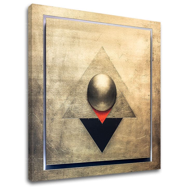 Zlatni dodir na platnu Simetrija u zlatu | različite dimenzije