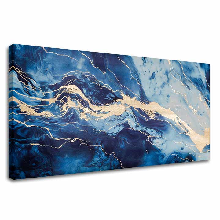 Zlatni dodir na platnu Apstraktna vizija mora | različite dimenzije