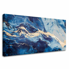 Zlatni dodir na platnu Apstraktna vizija mora | različite dimenzije