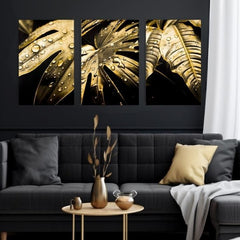 Zlatni dodir na platnu Ples zlatnog lišća | različite dimenzije