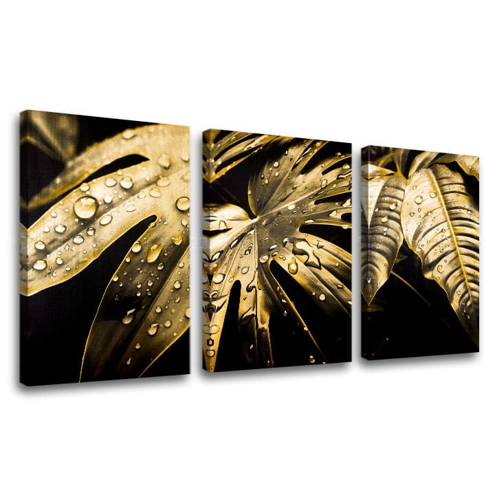 Zlatni dodir na platnu Ples zlatnog lišća | različite dimenzije
