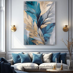 Zlatni dodir na platnu Nebesko perje | različite dimenzije