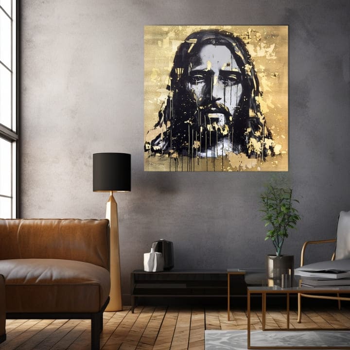 Zlatni dodir na platnu Nebeski pogled | različite dimenzije