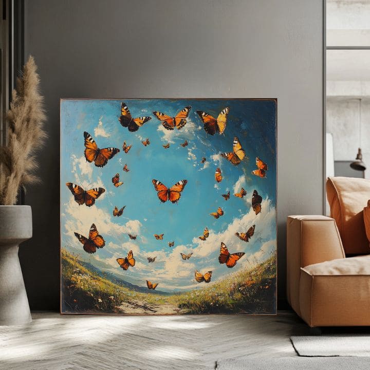 Slika Krug leptira - Harmonija u prirodi