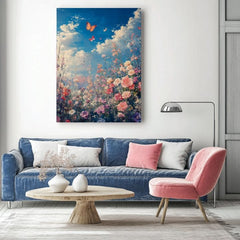 Slikanje leptira na rascvjetanoj livadi - šarena elegancija