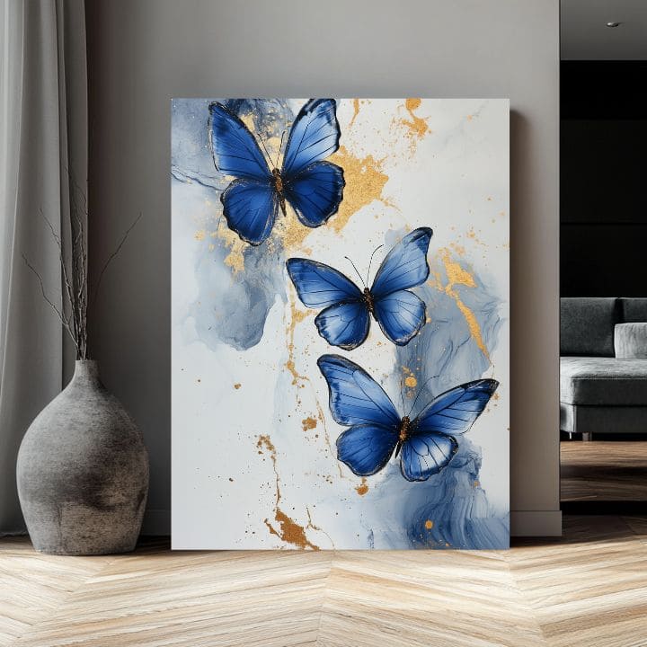 Slika leptira - mramorna elegancija