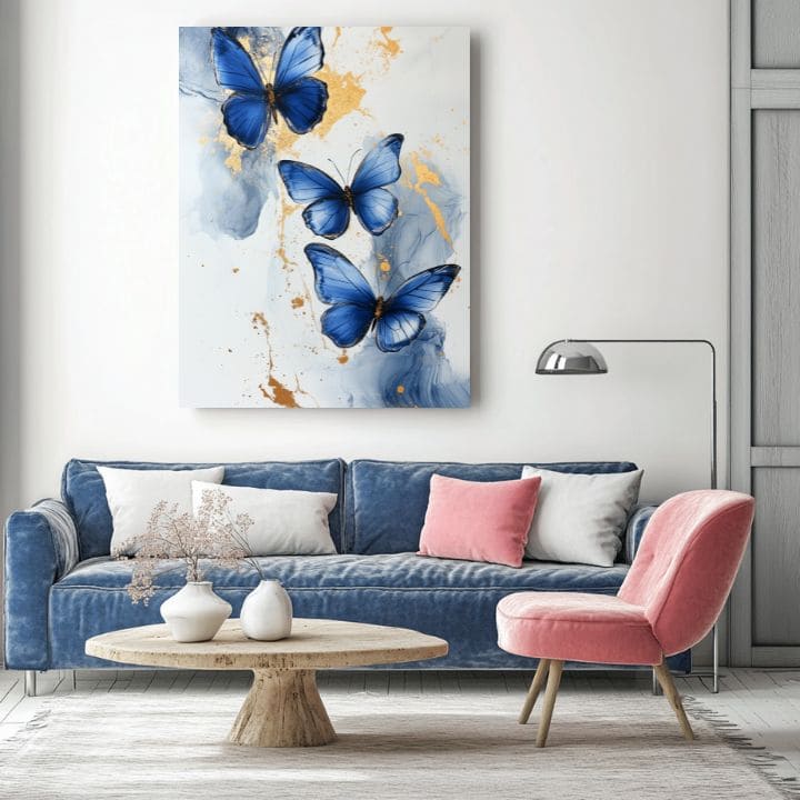 Slika leptira - mramorna elegancija