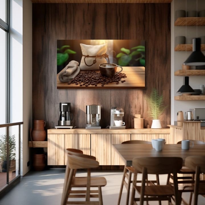Slike kave za kuhinju Vrijeme je za tišinu | različite dimenzije