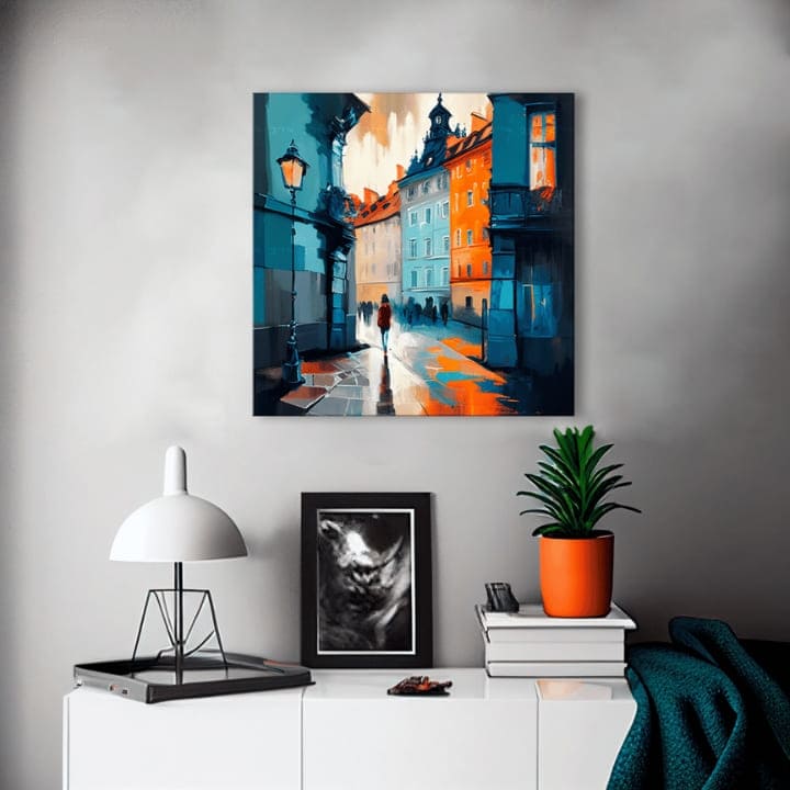 Dizajn dekoracije na platnu Prag u srcu Europe | različite dimenzije