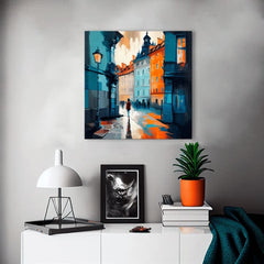 Dizajn dekoracije na platnu Prag u srcu Europe | različite dimenzije