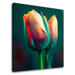 Dizajnerski ukras na platnu Dašak proljeća na zidu | različite dimenzije