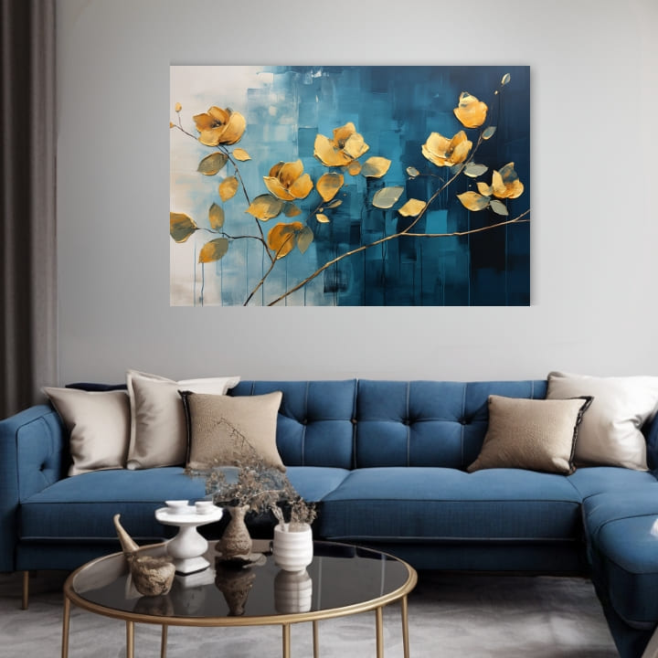 Bezvremenska elegancija na platnu Apstraktno cvijeće u modernom svijetu | različite dimenzije