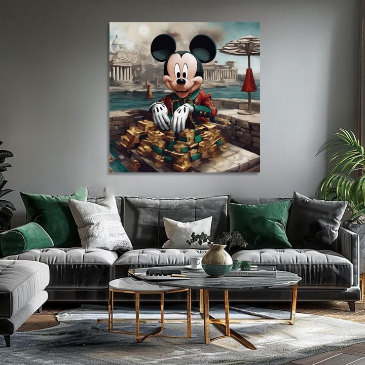 Slika na platnu - Mickey Mouse u Luxusu | različite dimenzije