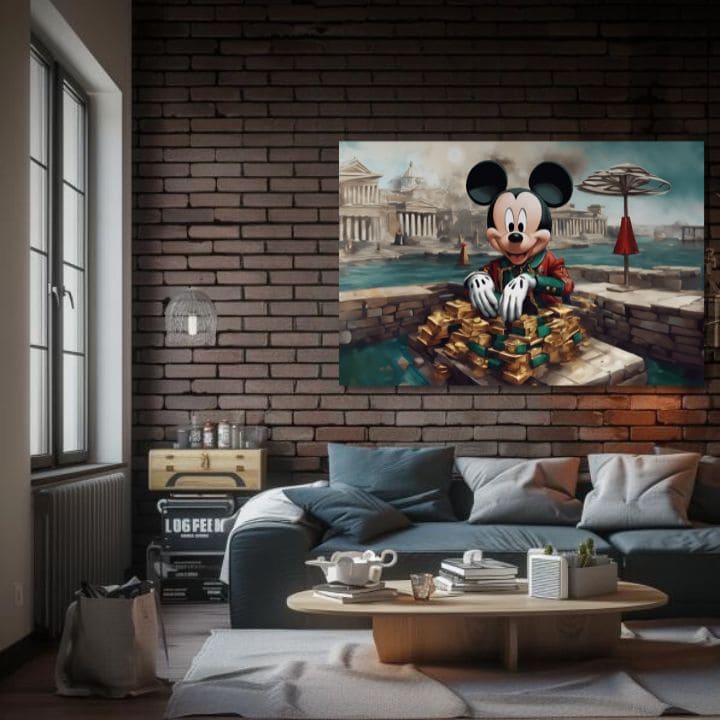 Slika na platnu - Rich Mickey Mouse | različite dimenzije