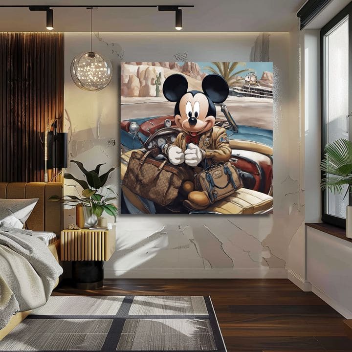 Slika na platnu - Mickey Mouse na odmoru | različite dimenzije