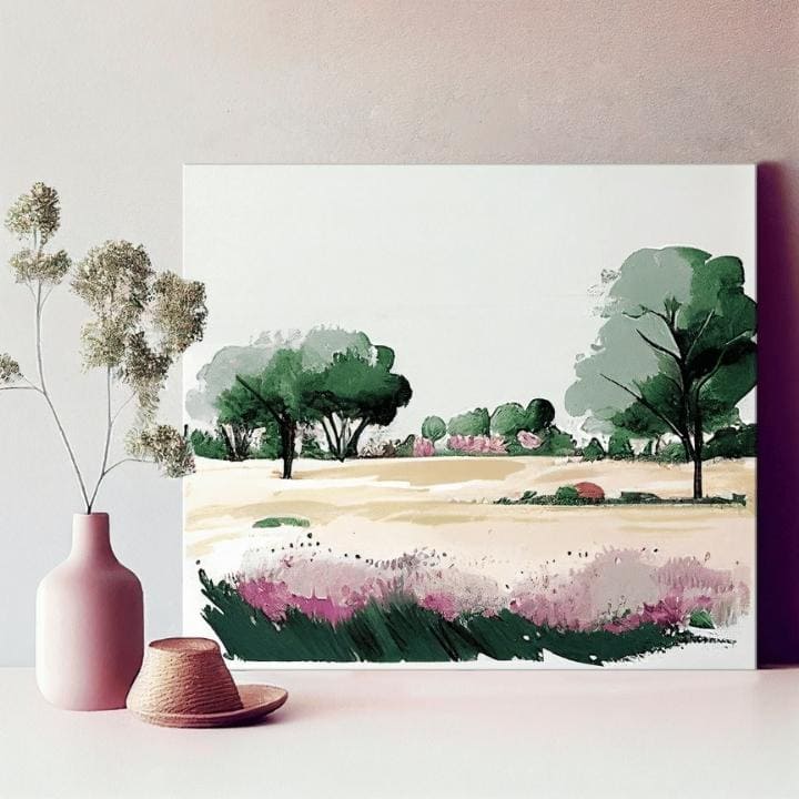 Pejzaž na platnu Svijet bajkovitih boja | različite dimenzije