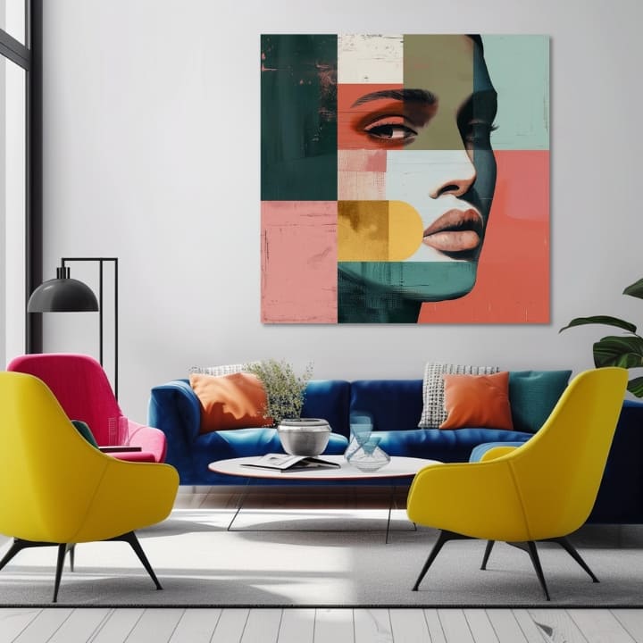 Elegantna slika ženskog pogleda na svijet