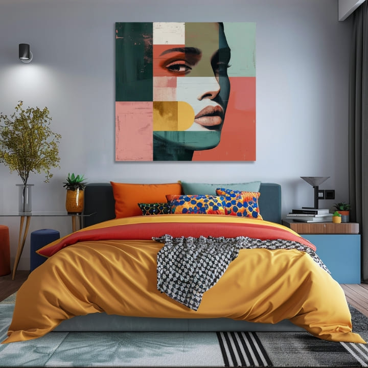 Elegantna slika ženskog pogleda na svijet