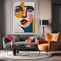 Elegantna slika žene Želja za poljupcem