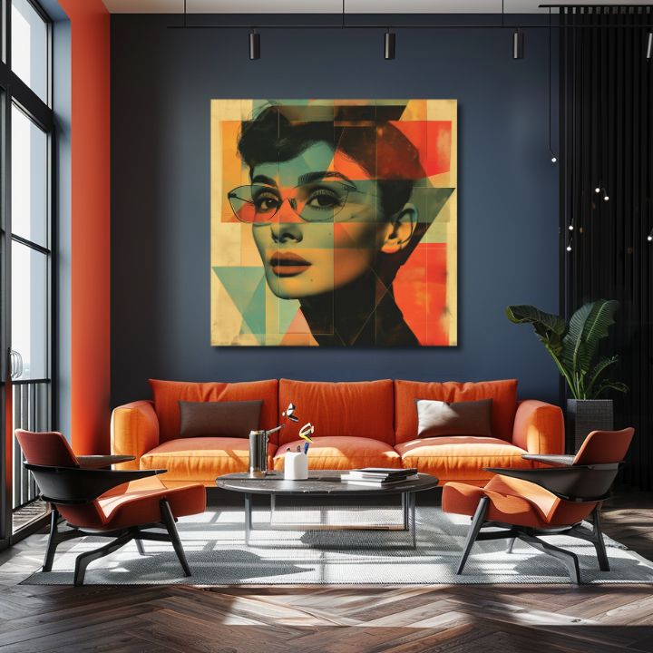 Slika Audrey Hepburn na platnu - Nezaboravna ljepota