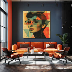 Slika Audrey Hepburn na platnu - Nezaboravna ljepota