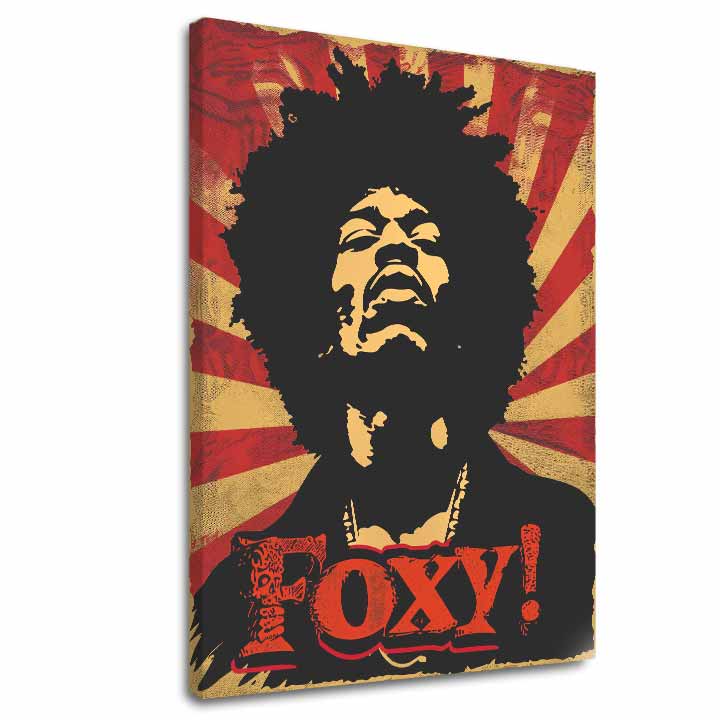 Jimi Hendrix slika na platnu - Legenda zvuka